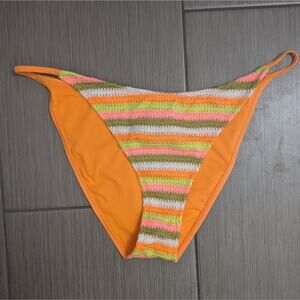 Wild Fable Extra Cheeky Extra High Leg Crochet Bikini Bottom